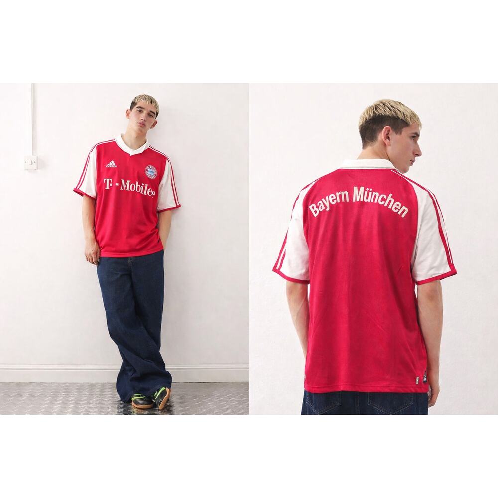 Official Vintage 2003 Bayern Munich Adidas Jersey Red Size S Soccercore Street